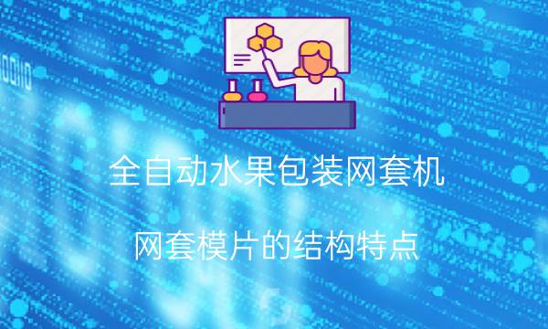 全自动水果包装网套机:网套模片的结构特点